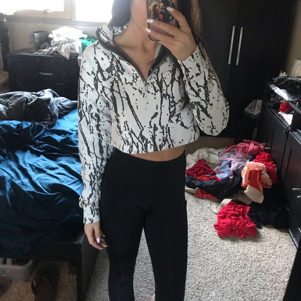PLT Marble crop track jacket